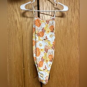 Jolynn Orange floral tieback suit GAVIN2 SIZE 30